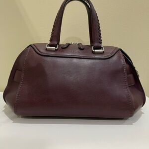 Coach Burgundy Leather Handbag